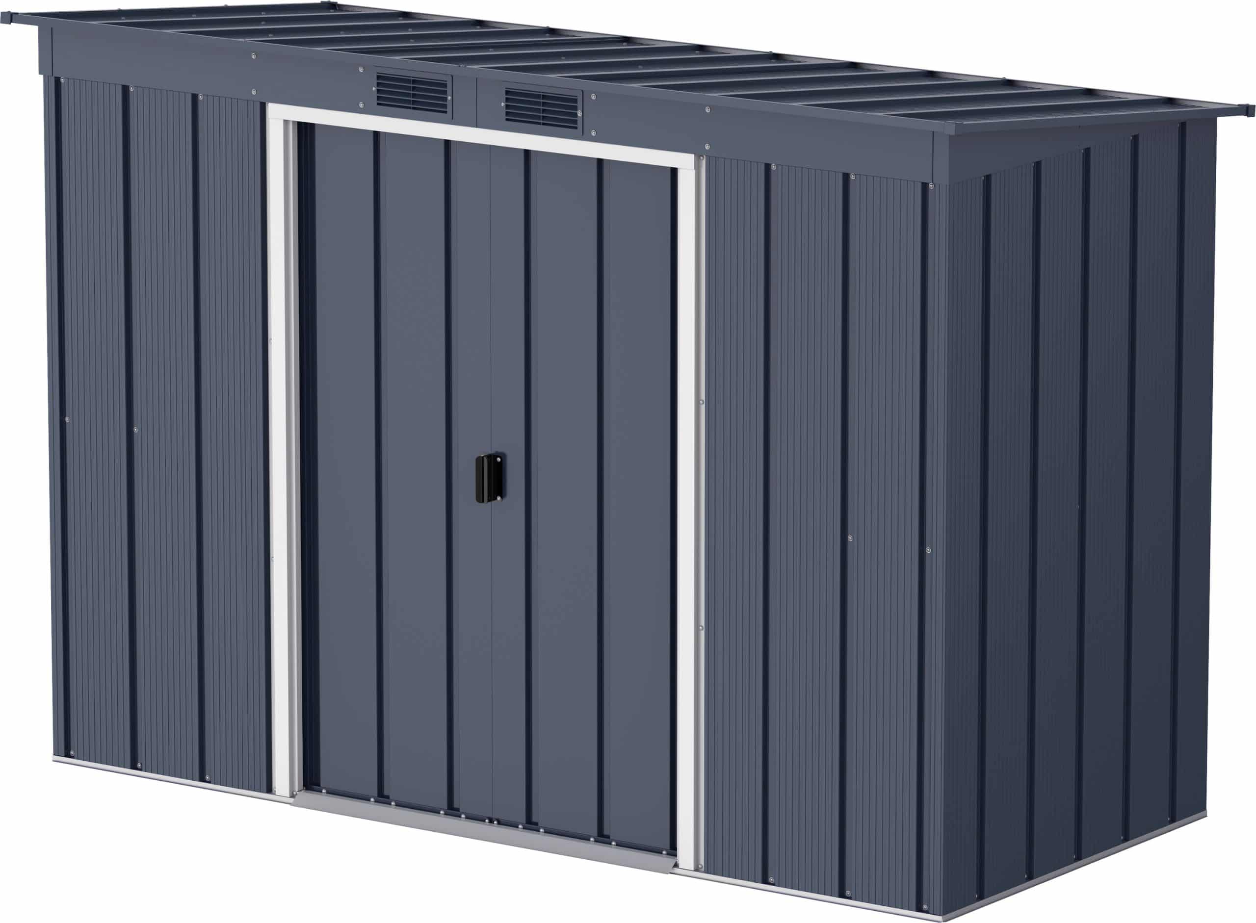 Duramax Metall Gartenhaus 263x113 Geräteschuppen Garten Gerätehaus Schiebetür