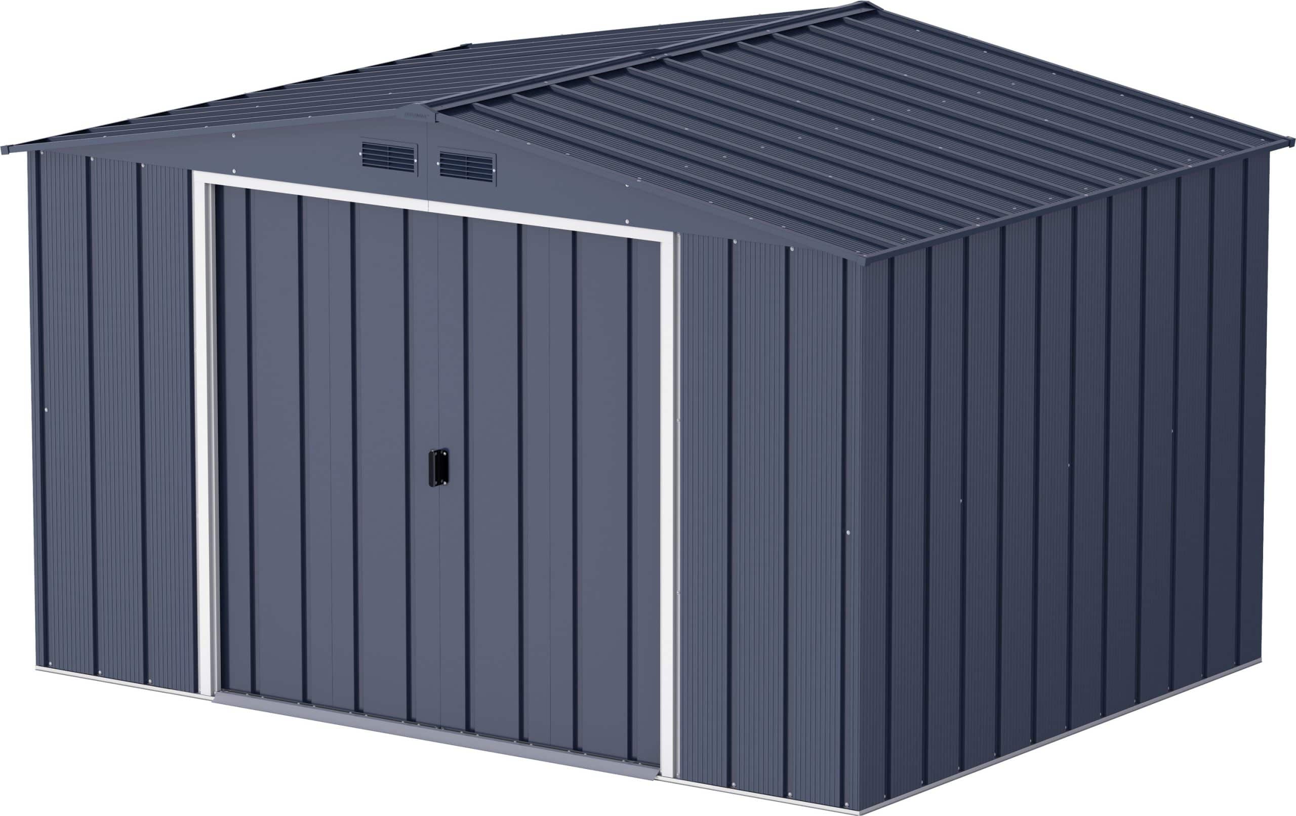 Duramax Metall Gartenhaus 322x234 Geräteschuppen Garten Gerätehaus Schiebetüren