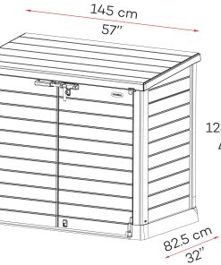 Duramax StoreAway Aufbewahrungsbox Gartenhaus 2er Mülltonnenbox 1200 l