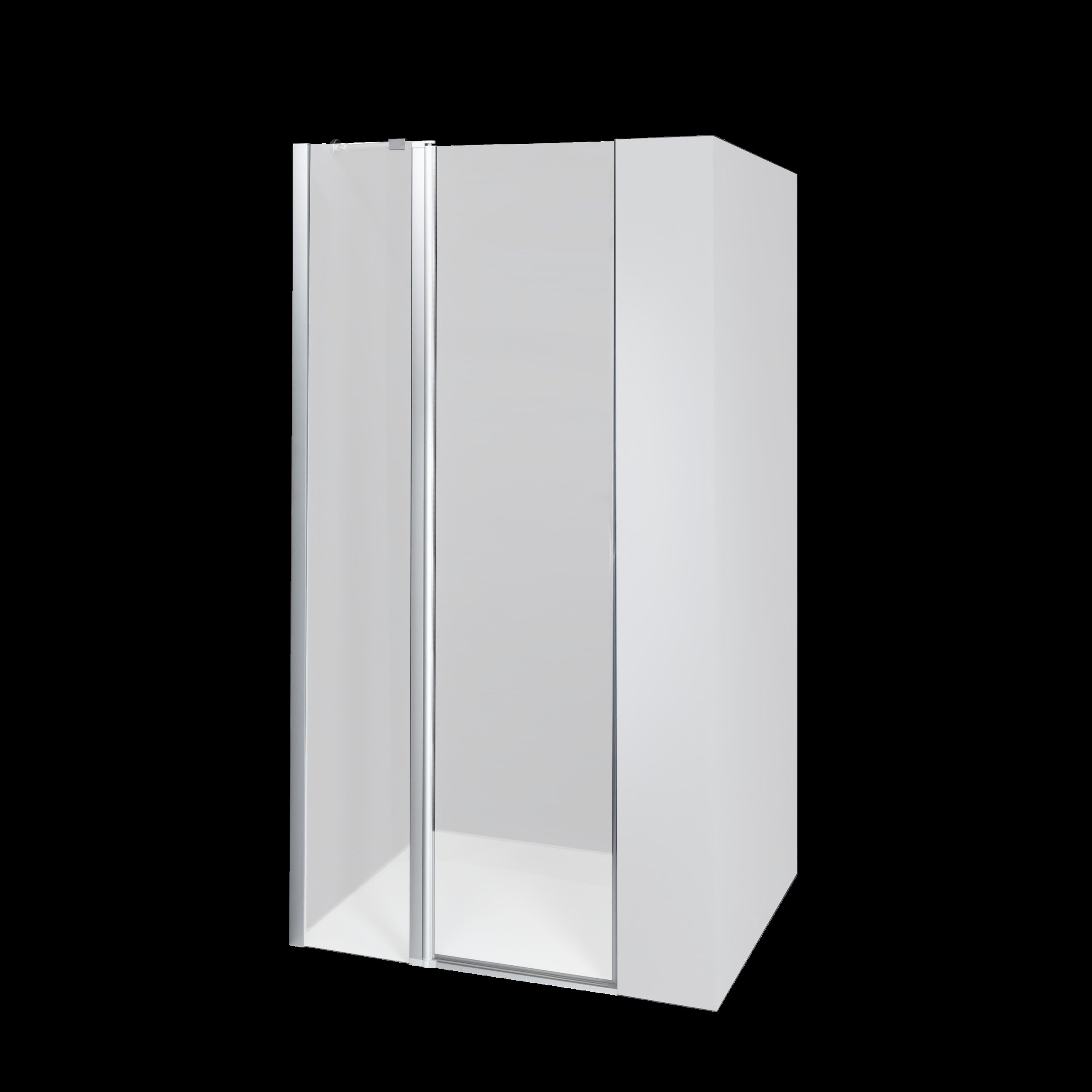 Duschkabine Dusbad Vital 5 Pendeltür an FT+Seitenwand Anschlag:Rechts