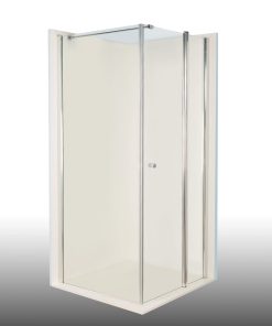 Duschkabine/ Duschabtrennung Dusbad Vital 2 Drehtür an Festteil rechts + Duschwand links (Kombination) rechts 850mm links 1200mm