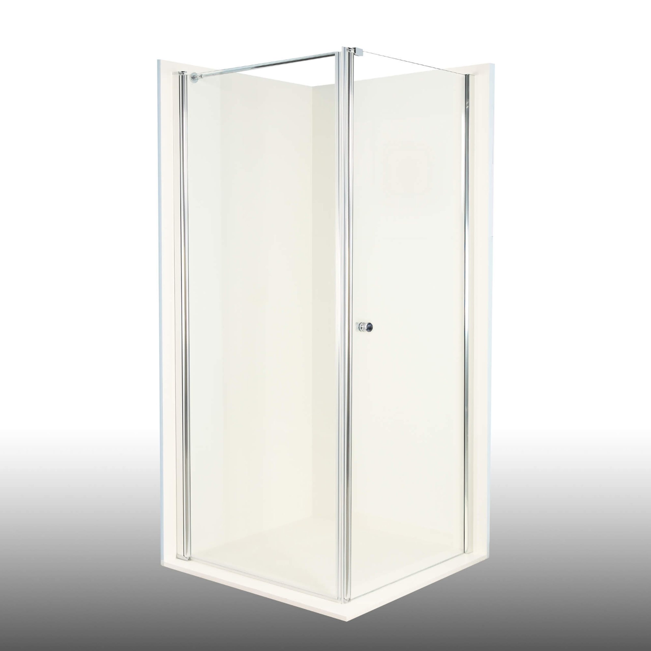 Duschkabine/ Duschabtrennung Dusbad Vital 2 Drehtür rechts + Duschwand links (Kombination) rechts 1000mm links 1025mm