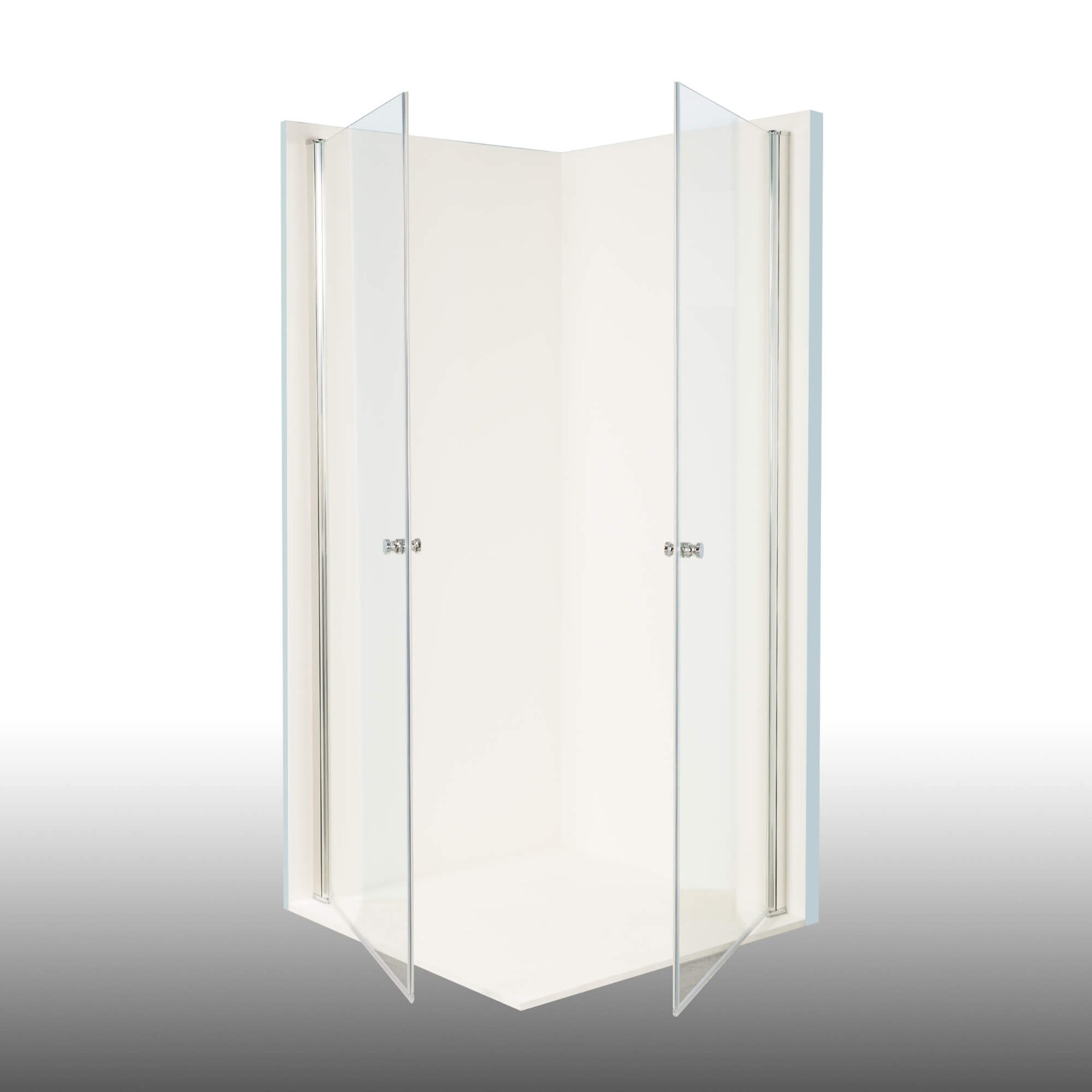 Duschkabine/ Duschabtrennung Dusbad Vital 2 Pendeltür/  Eckdusche  links 900mm rechts 1000mm