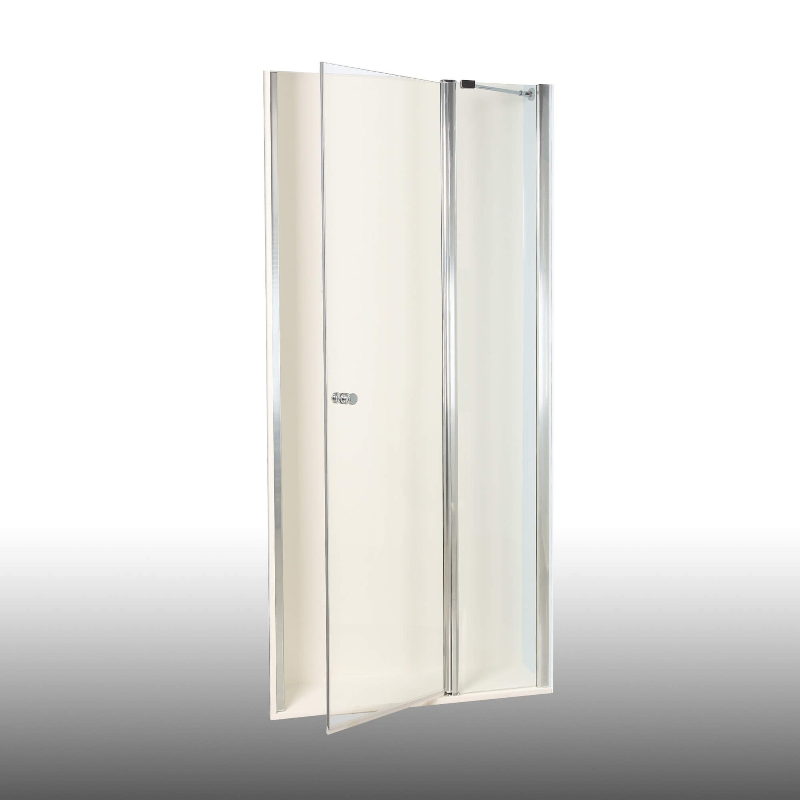 Duschkabine/ Duschabtrennung Dusbad Vital 2 Pendeltür an Festteil für Nischendusche  links 975mm