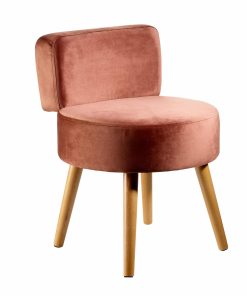 ECHTWERK Kleiner Sessel/Hocker "Milo" - taupe