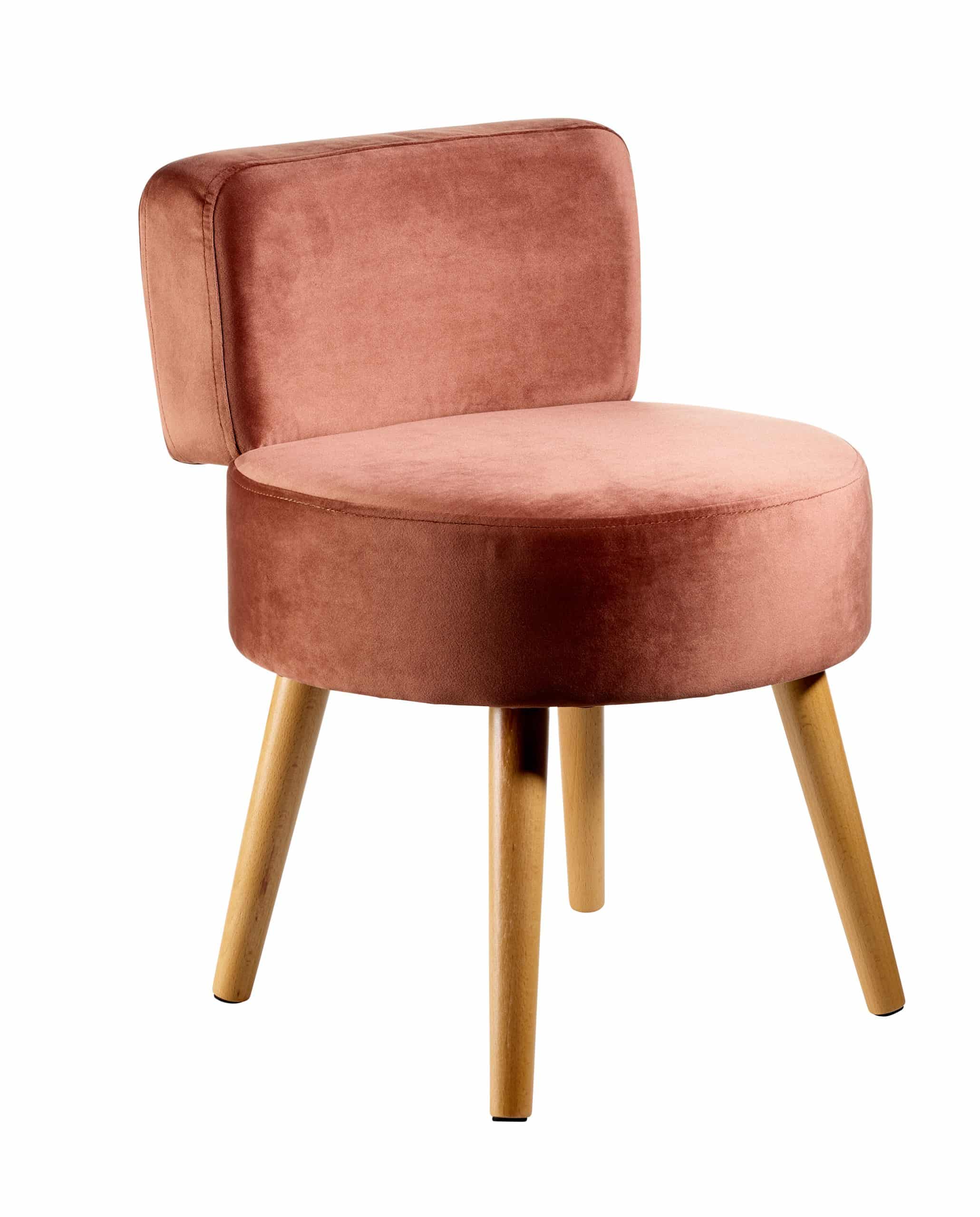 ECHTWERK Kleiner Sessel/Hocker "Milo" - taupe