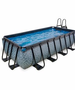 EXIT Frame Pool 400x200x100cm mit Sandfilterpumpe