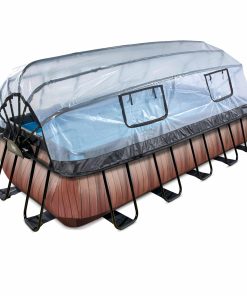 EXIT Frame Pool 540x250x100cm mit Sandfilterpumpe und Abdeckung