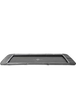 EXIT InTerra ebenerdige sports Trampolin 244x366cm - schwarz
