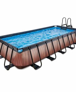 EXIT Wood Pool 540x250x100cm mit Sandfilterpumpe