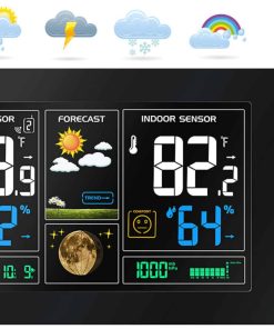 Echos Funkwetterstation LCD Farbdisplay Wettervorhersage Außensensor
