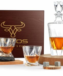 Echos Whiskyset Geschenkset Whiskygläser 7-Teiliges Whiskeyset