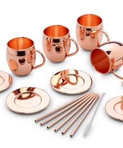 Echtwerk Moscow Mule Becher Set 13tlg aus Edelstahl