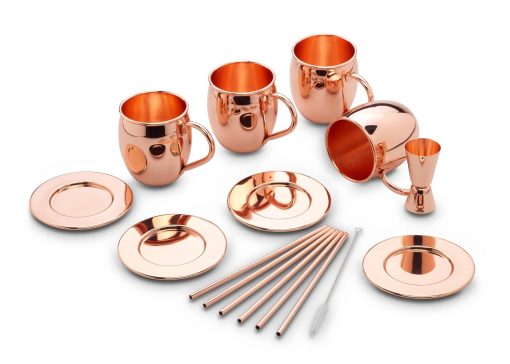 Echtwerk Moscow Mule Becher Set 13tlg aus Edelstahl