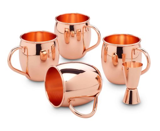 Echtwerk Moscow Mule Becher Set 5tlg aus Edelstahl