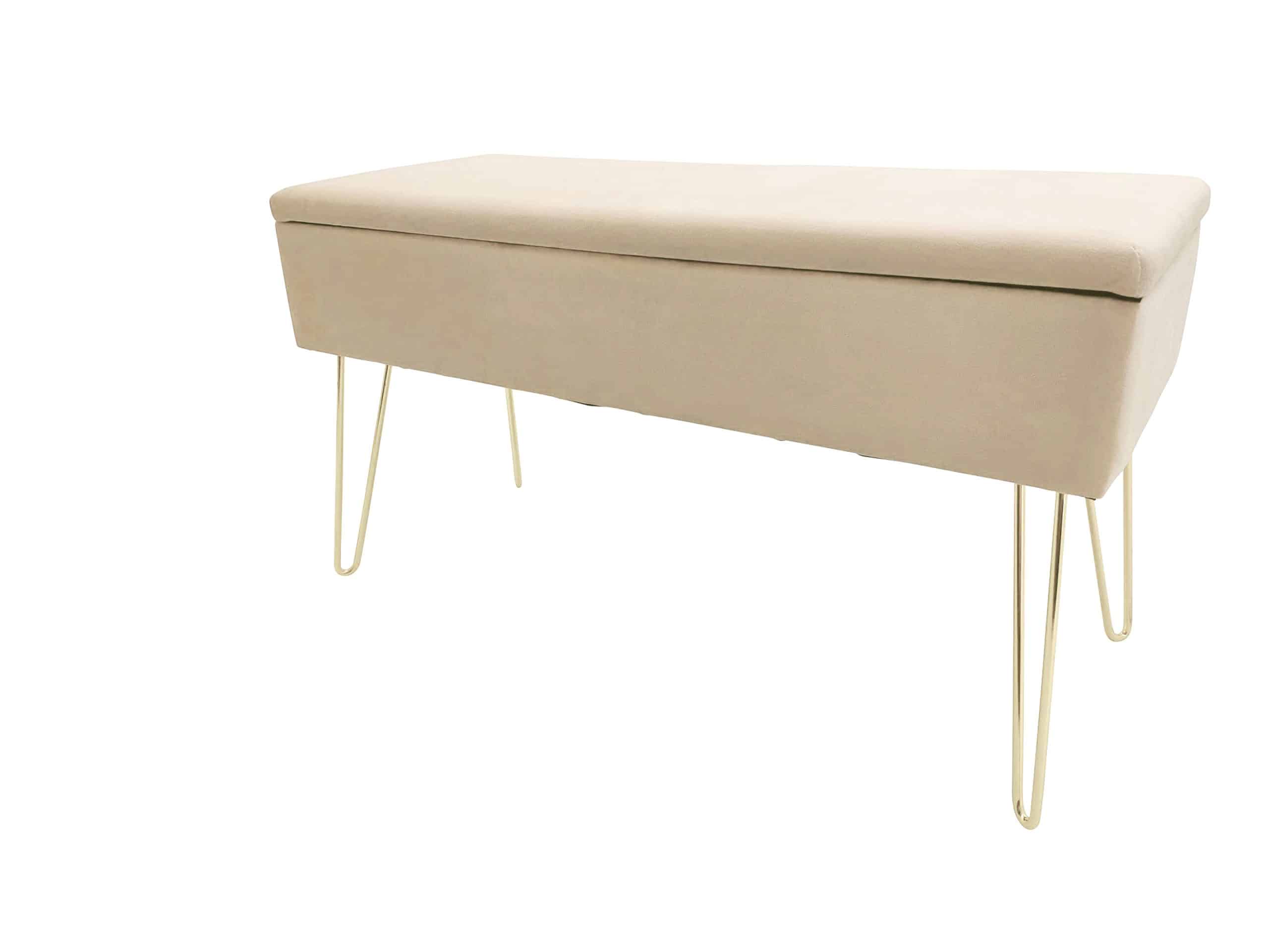 Echtwerk Sitzbank "Scarlett" mit Samtbezug