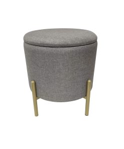 Echtwerk Sitzhocker "Logan" mit Samtbezug