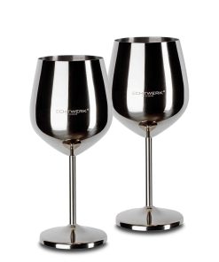 Echtwerk Weingläser Set 2tlg aus Edelstahl