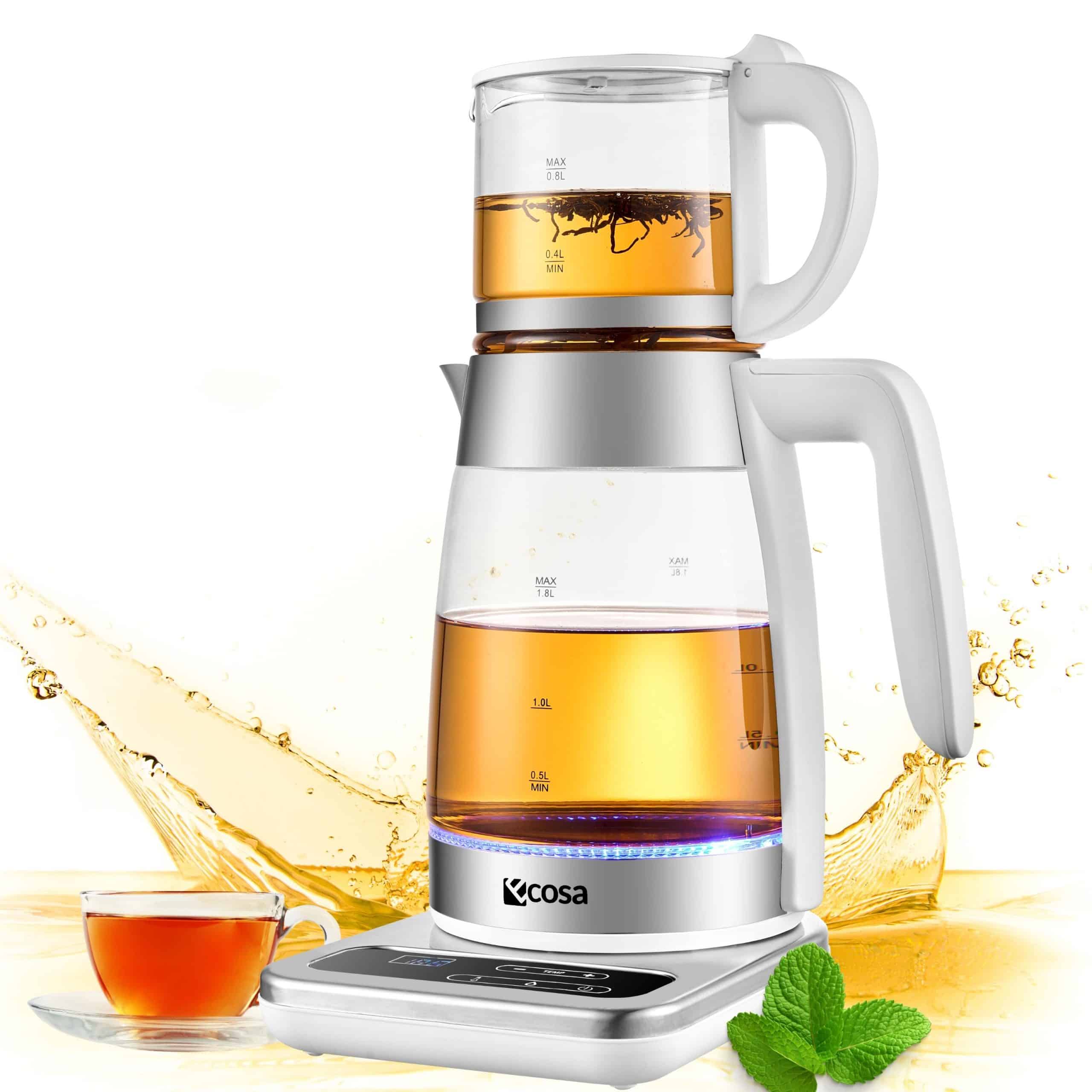 Ecosa Teekocher 2200W BPA-Frei Kalkfilter 1