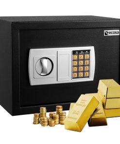 Ecosa Tresor elektronisch mit Kombinationsschloss u. Schlüssel für Zuhause