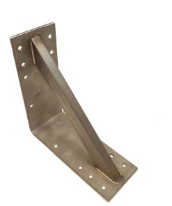 Edelstahl Winkel 25x25x10cm verstärkt Schwerlast Bauwinkel Befestigung Halter