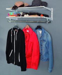 Element System Regal-Set Wardrobe Garderobe Jackenständer Kleiderhaken weiß