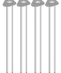 Element System Tischbeine 4er-Set TOSKANA Tischbeine Tischgestell Ø60 weiß L700mm