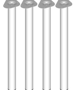 Element System Tischbeine 4er-Set TOSKANA Tischbeine Tischgestell Ø60 weiß L800mm