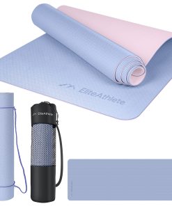 EliteAthlete® Yogamatte - Sportmatte - Fitnessmatte - Gymnastikmatte gepolstert & rutschfest für Fitness