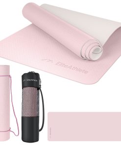 EliteAthlete® Yogamatte - Sportmatte - Fitnessmatte - Gymnastikmatte gepolstert & rutschfest für Fitness