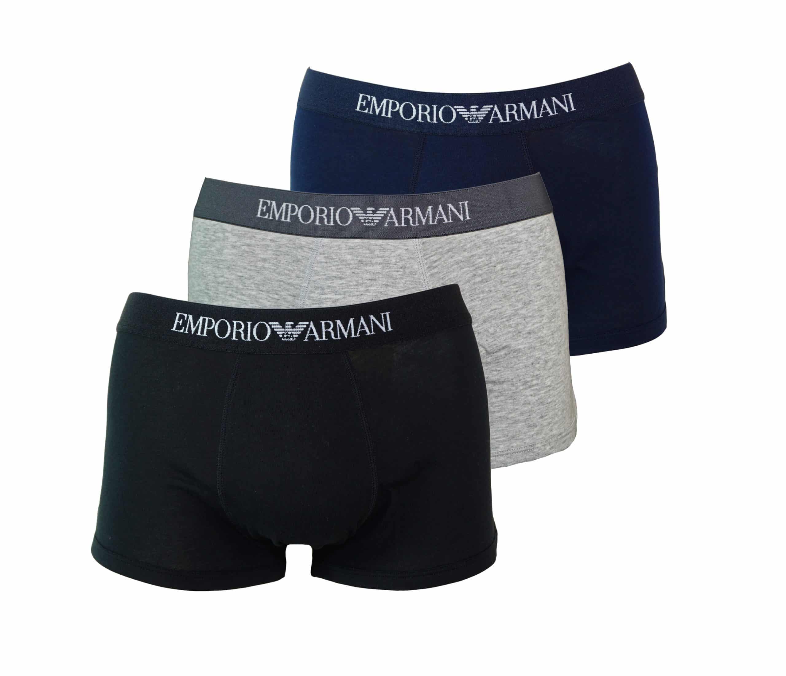 Emporio Armani Unterwäsche 3er Pack Trunk Unterhosen Herrenshorts