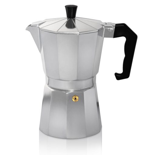 Espressokocher Italiano f. 12 Tassen silber
