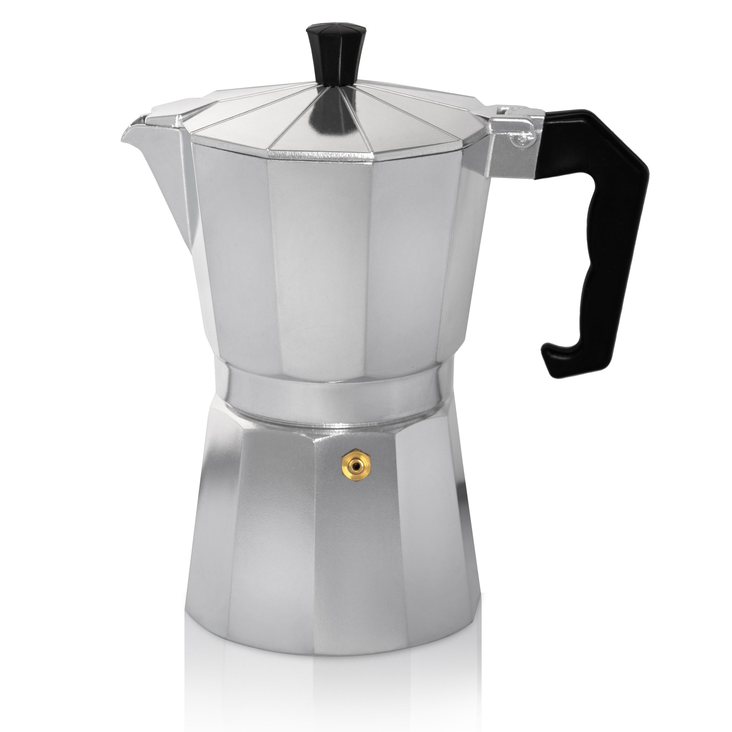 Espressokocher Italiano f. 12 Tassen silber