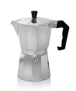 Espressokocher Italiano f. 6 Tassen silber