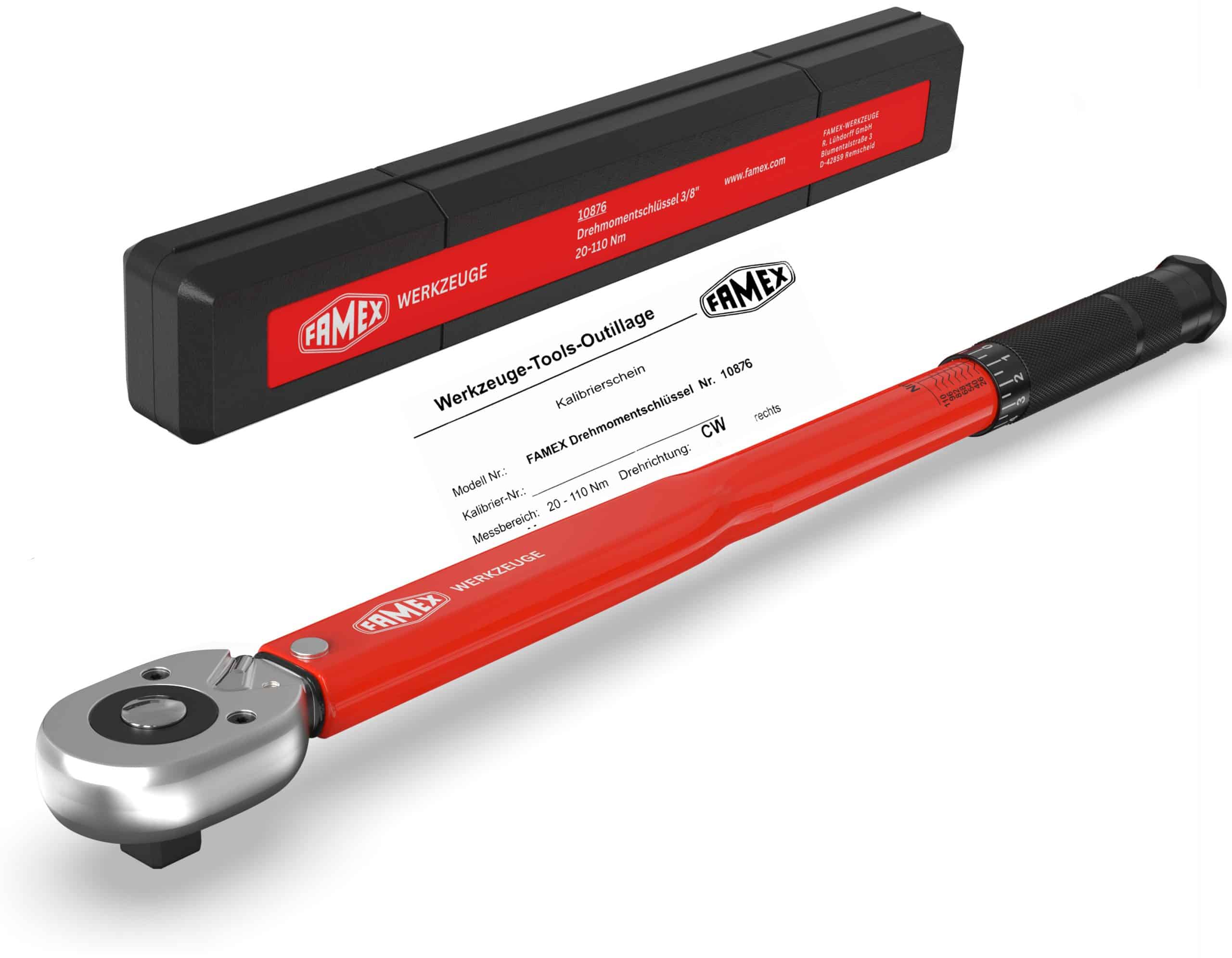 FAMEX 10876 Drehmomentschlüssel 3/8" 20-110 Nm - Motorrad