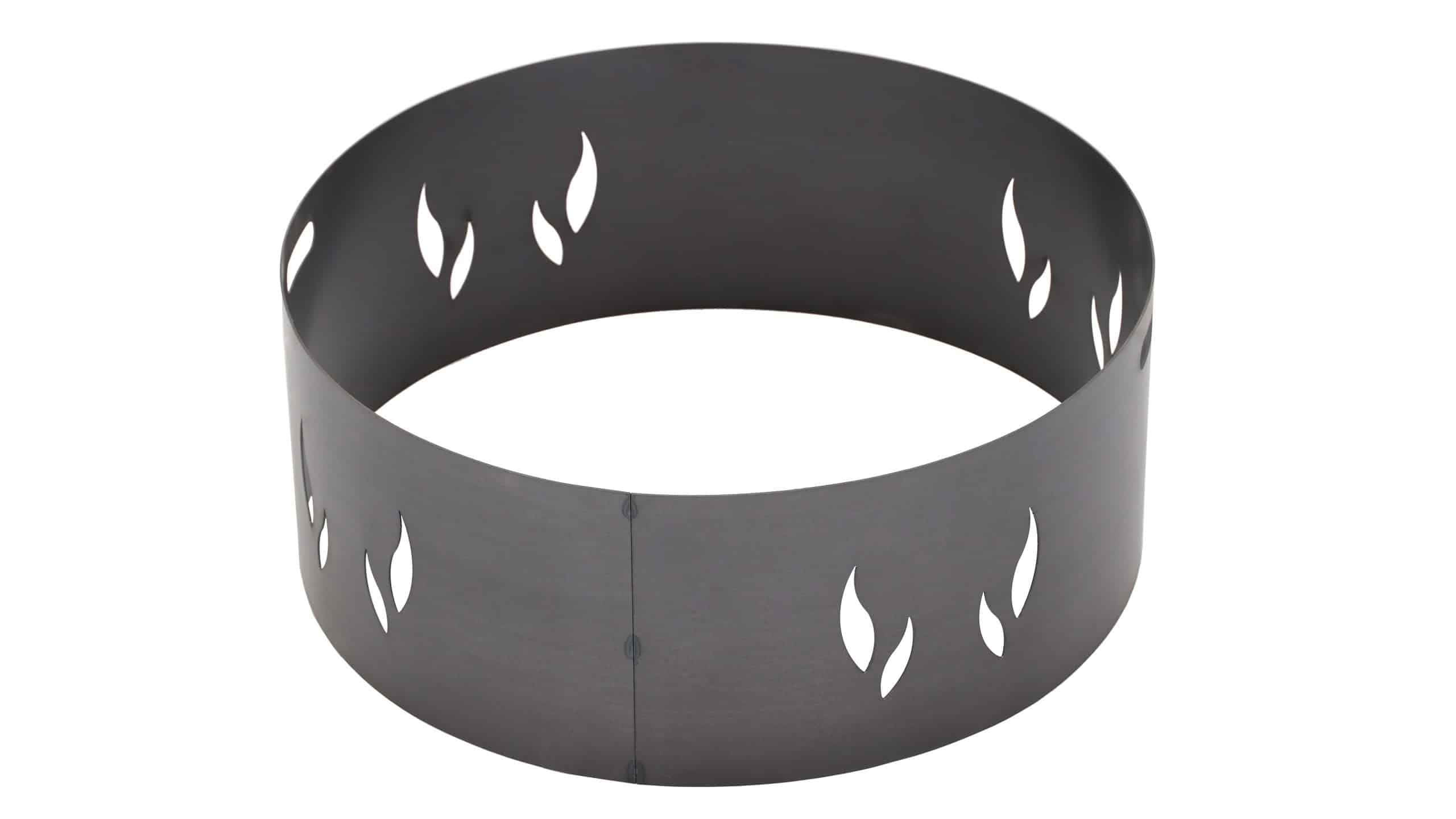 FARMCOOK Funkenschutz Flammenmotiv Feuerschale Feuerschalen Aufsetzer Ø 79 cm