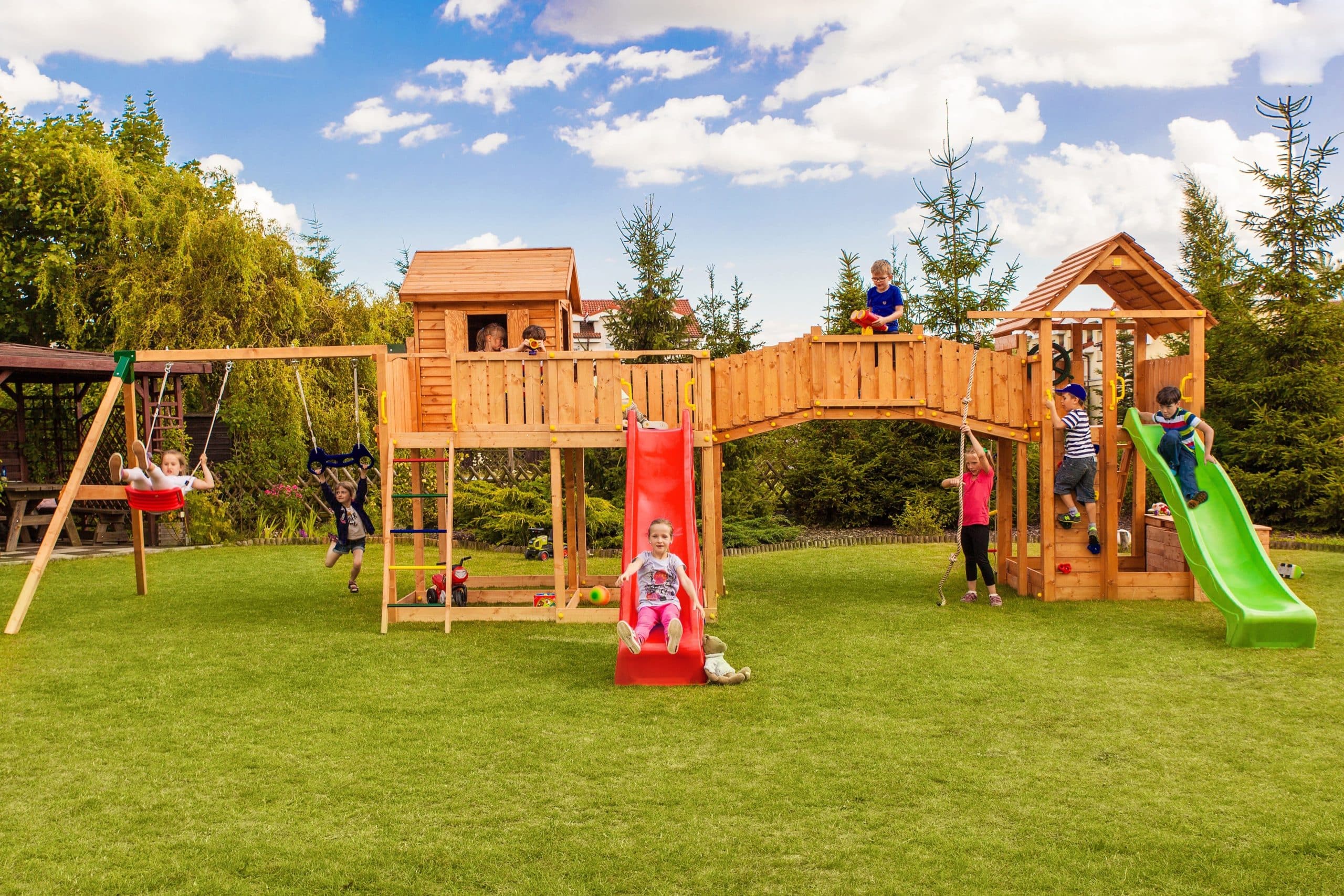 FUNGOO MAXI SET Spielturm Klettergerüst SMILE FARM