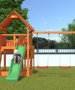 FUNGOO Spielturm Klettergerüst BIG LEADER MOVE RED