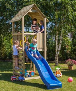 FUNGOO Spielturm Klettergerüst  CAROL1 mit Rutsche und Kletterwand