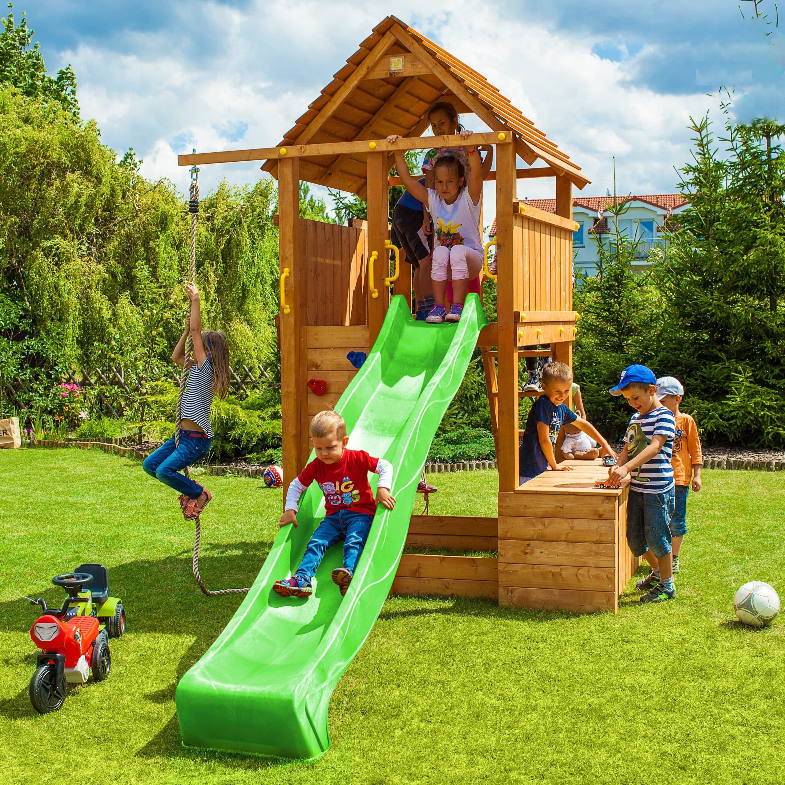 FUNGOO Spielturm Klettergerüst FORTRESS Toybox