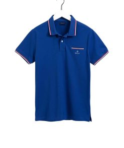Gant Shirt Piqué Rugger Poloshirt mit Kontraststreifen