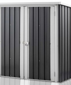 Geräteschuppen mit Flügeltüren und Schloss aus Metall Gerätehaus