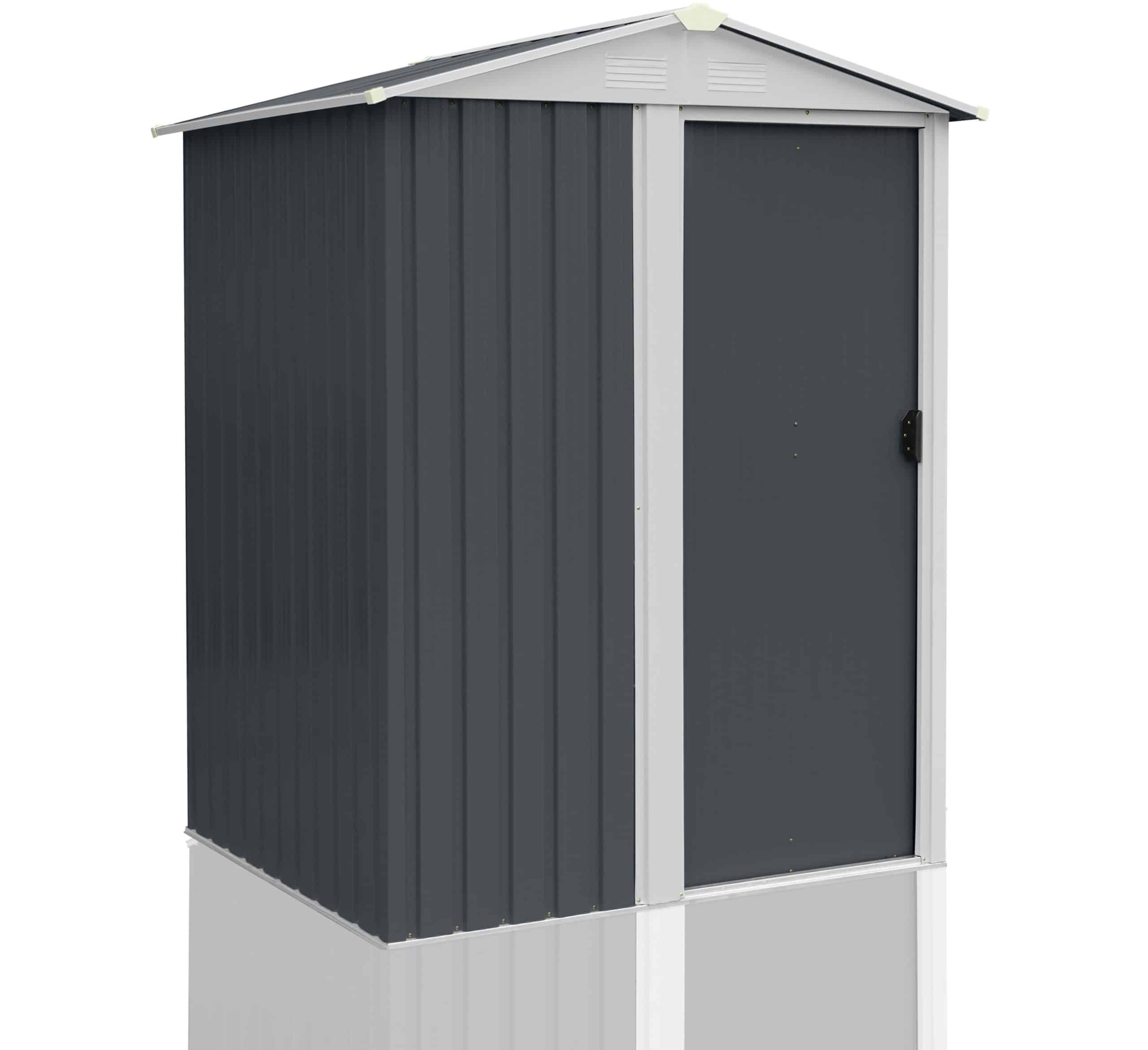 Geräteschuppen mit Schiebetür und Belüftung aus Metall Gerätehaus SAFE S