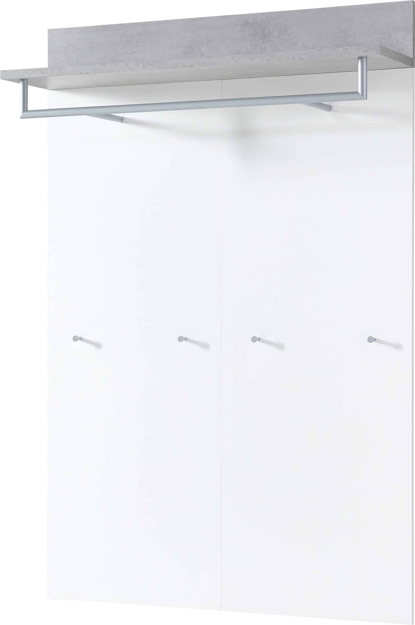 Germania Garderobenpaneel mit einem Ablageboden mit einer Kleiderstange aus Metall GW-TOPIX 3773 versch. Farben