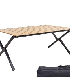 Grafner Campingtisch in Holzoptik inkl. Transporttasche 89x58x43cm