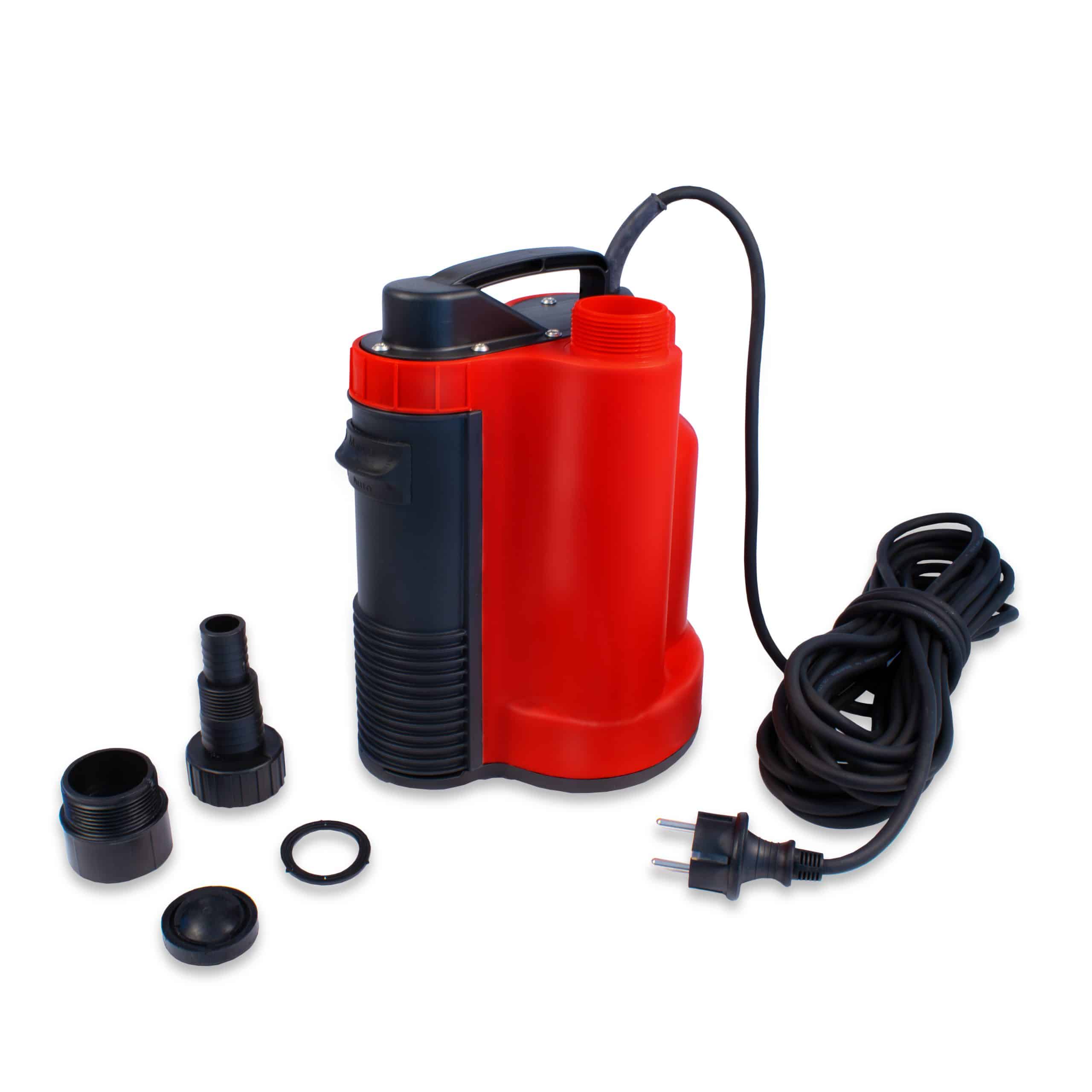 Grafner Flachsaugerpumpe mit integriertem Schwimmschalter Automatik 750 Watt 10500L/h