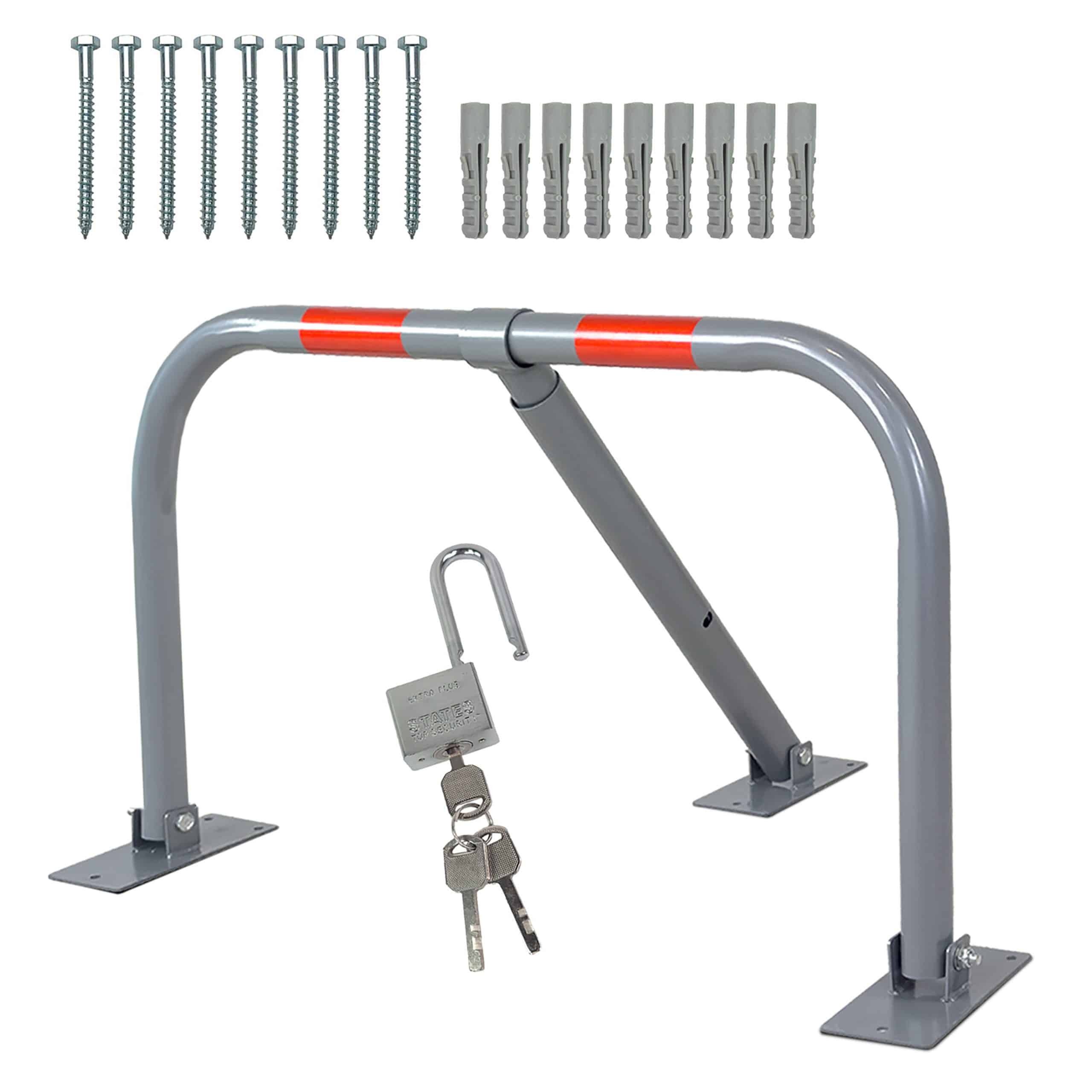 Grafner Parkplatzsperre mit Schloss umlegbar Parkbügel PS11115