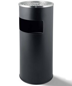Grafner® 2in1 Edelstahl Standaschenbecher mit Mülleimer 30 Liter