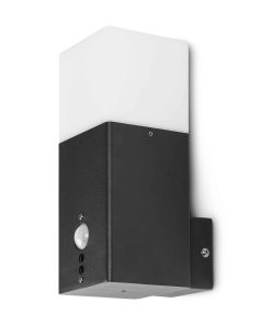 Grafner® Alu Wandlampe WL10802 anthrazit mit Bewegungsmelder Wandleuchte