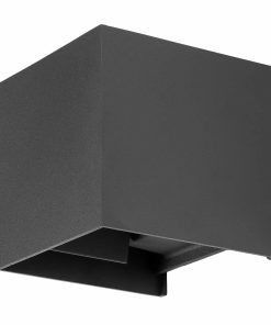 Grafner® Aluminium Wandlampe anthrazit WL10803 Wandleuchte für Innen und Außen